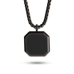 Black Onyx Stone Necklace for Men
