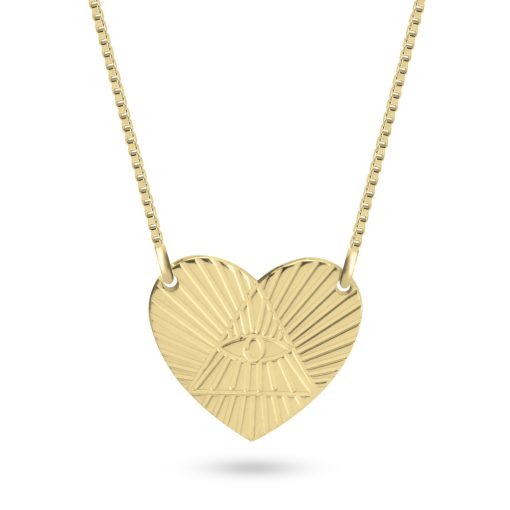 Collier Cœur avec Œil de la Providence