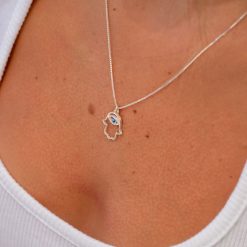 Hamsa Evil Eye Necklace