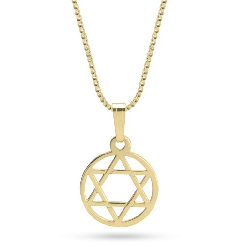 Collier Petite Étoile de David Ajourée