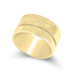 Fingerprint Ring with Name