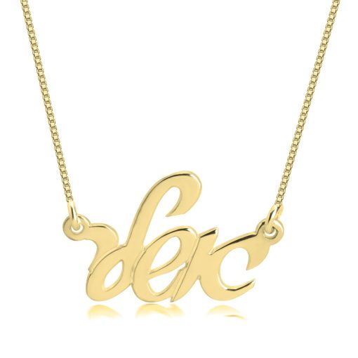 Collier Prénom Hébreu en Or 14 carats