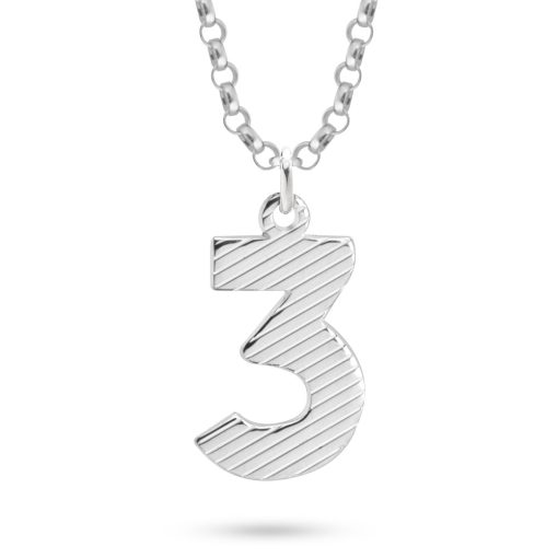 Collier Plaque Nombre Texturée