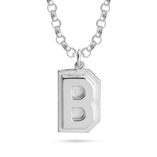 Collier Initiale en Superposition Double