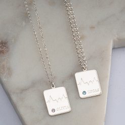 Couples Birthstone Necklaces