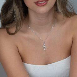 Collier Clé de Sol Gravé