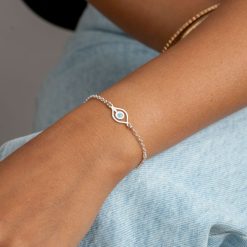 photo bracelet oeil bleu
