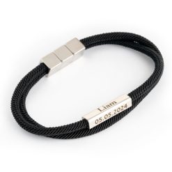 Engraved Dad Rope Bracelet