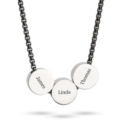 Multiple Engraved Necklace for Men