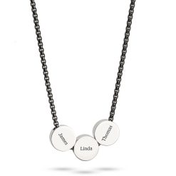 Multiple Engraved Necklace for Men