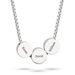 Engraved Charms Necklace for Men