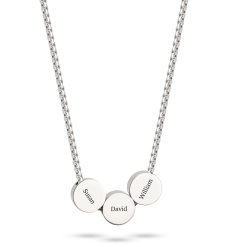 Engraved Charms Necklace for Men