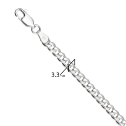 Chaîne gourmette 3.3 mm