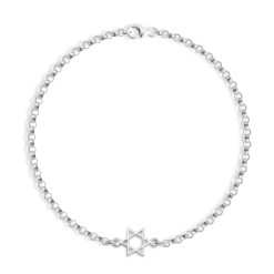 Bracelet Étoile de David pour femme vue principale
