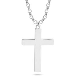Classic Mens Cross Necklace