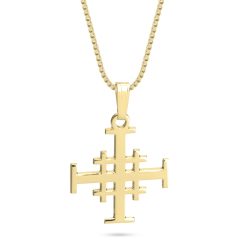 Collier Croix Jérusalem pour Elle