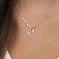 Diamond Initial Necklace