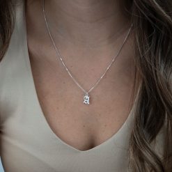 Dainty Gothic Initial Necklace