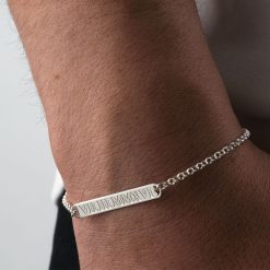 Gourmettes avec Chiffres Romains Gravés pour Couples