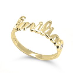 Bague Prénom avec Diamant