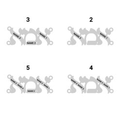 Collier en Hébreu Gravé