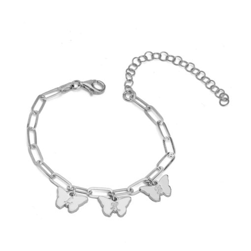 Bracelet Papillon Personnalisé avec Initiales