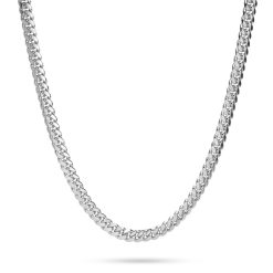 Personalized Cuban Chain Necklace with Engraved Bar