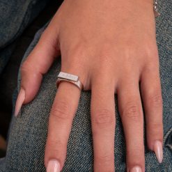 Engraved Bar Ring For Her