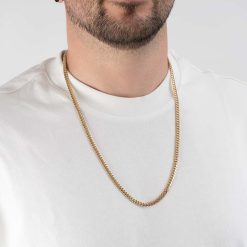 Collier Personnalisé pour Homme avec Chaîne Cubaine