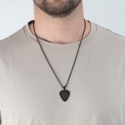 Collier Médiator Noir Personnalisé