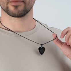 Collier Médiator Noir Personnalisé