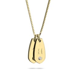 Personalized Initial Diamond Drop Necklace