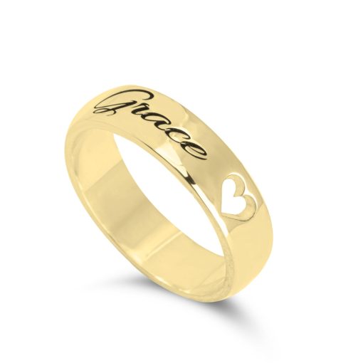 Bague Prénom avec Cœur