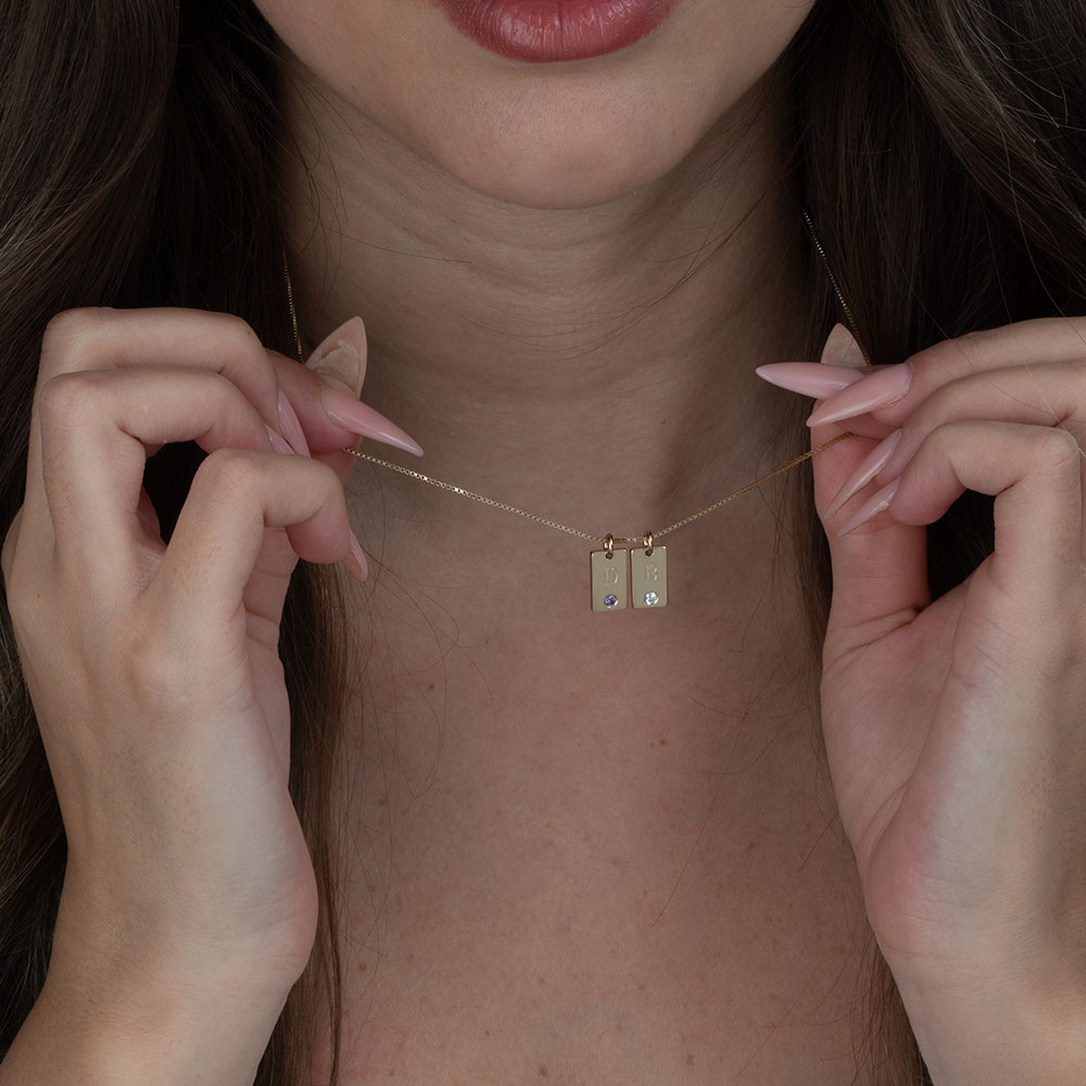 Collier pour Maman avec Initiale Enfant Collier pour Maman avec Initiale Enfant