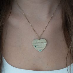 Collier Cœurs avec Prénoms et Pierres de Naissance pour Maman - vue alternative