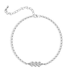 Bracelet Chiffres d’Ange personnalisé vue principale en argent 925