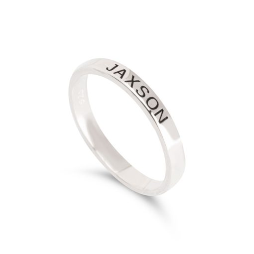 Bague Prénom Gravée Empilable