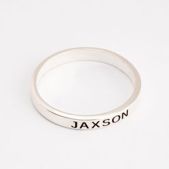 Stackable Engraved Name Ring