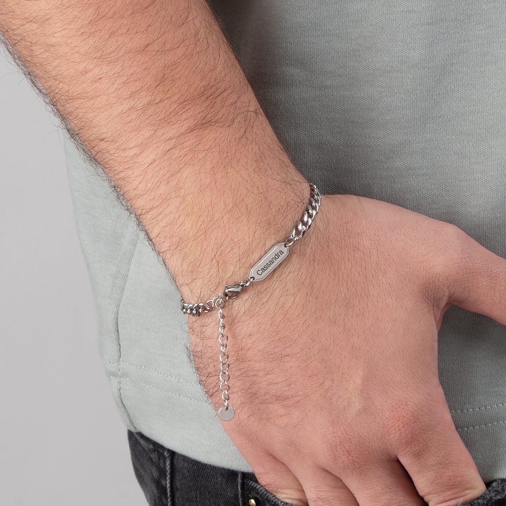 Bracelet Gourmette Homme Maille Cubaine Bracelet Gourmette Homme Maille Cubaine