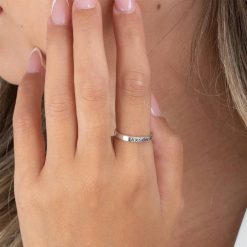 Bague Prénom Gravée Empilable