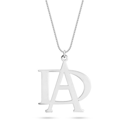 Collier Initiales Entrelacées