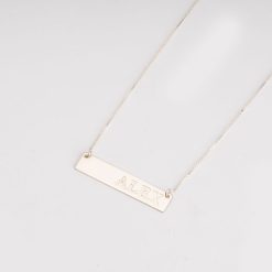 Engraved Bar Name Necklace for Her
