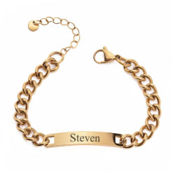 Men’s Personalized Cuban Link Bracelet