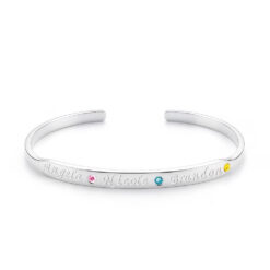 Bracelet jonc personnalisé en argent 925