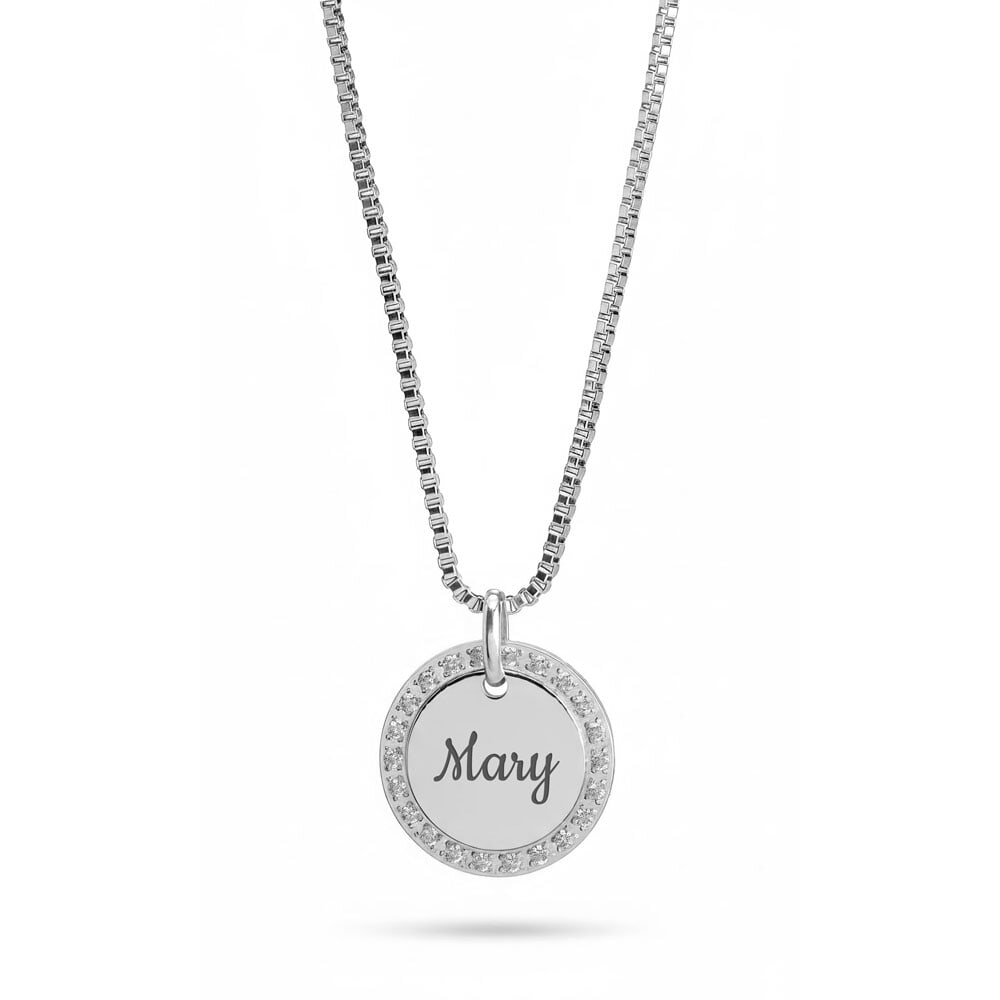 Collier Halo Personnalisé en Acier Inoxydable Collier Halo Personnalisé en Acier Inoxydable