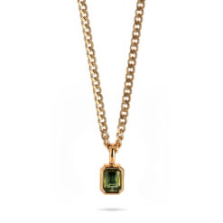 Custom Birthstone Tag Necklace