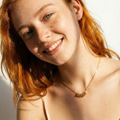 Custom Bubble Name Necklace