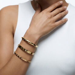 Bracelet Jonc Étoiles en Acier Inoxydable Bracelet Jonc Étoiles en Acier Inoxydable