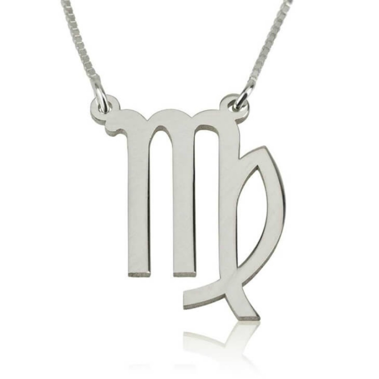 Collier signe astrologique de la Vierge