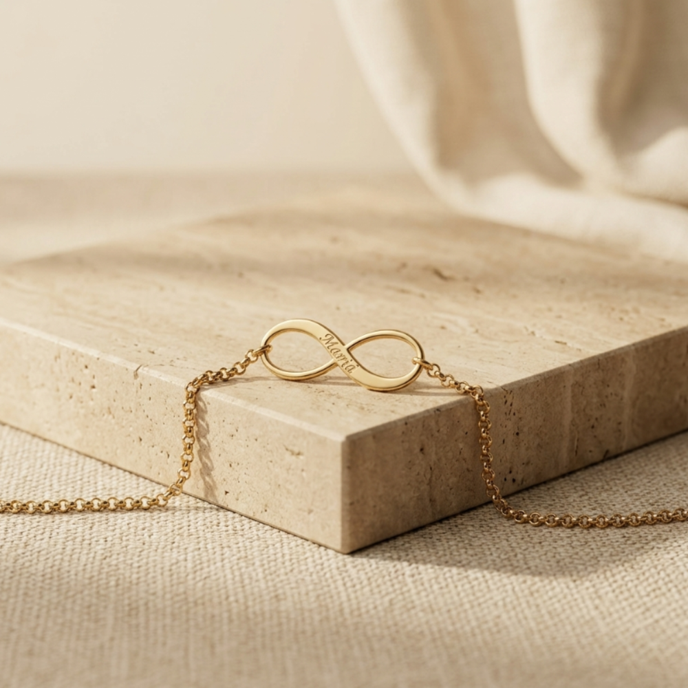 Duo de Bracelets Infini Assortis Personnalisés Duo de Bracelets Infini Assortis Personnalisés